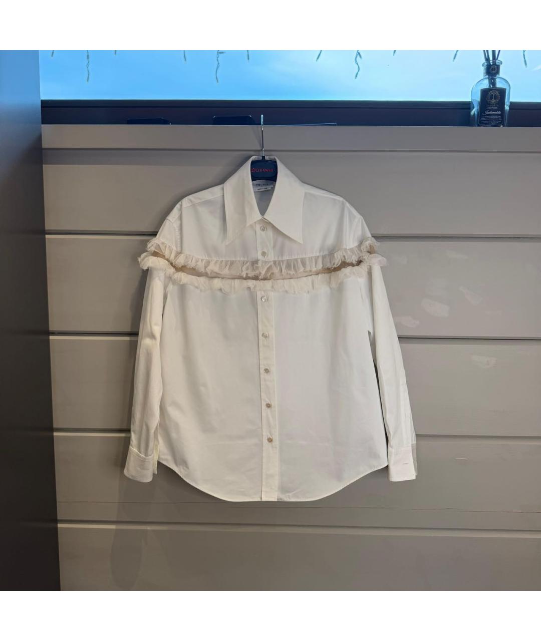 ALEXANDER MCQUEEN Белая хлопковая рубашка, фото 6