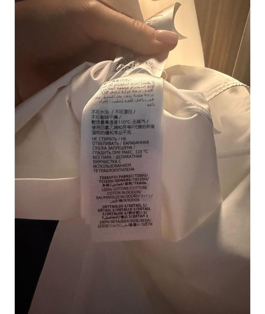 ALEXANDER MCQUEEN Белая хлопковая рубашка, фото 5