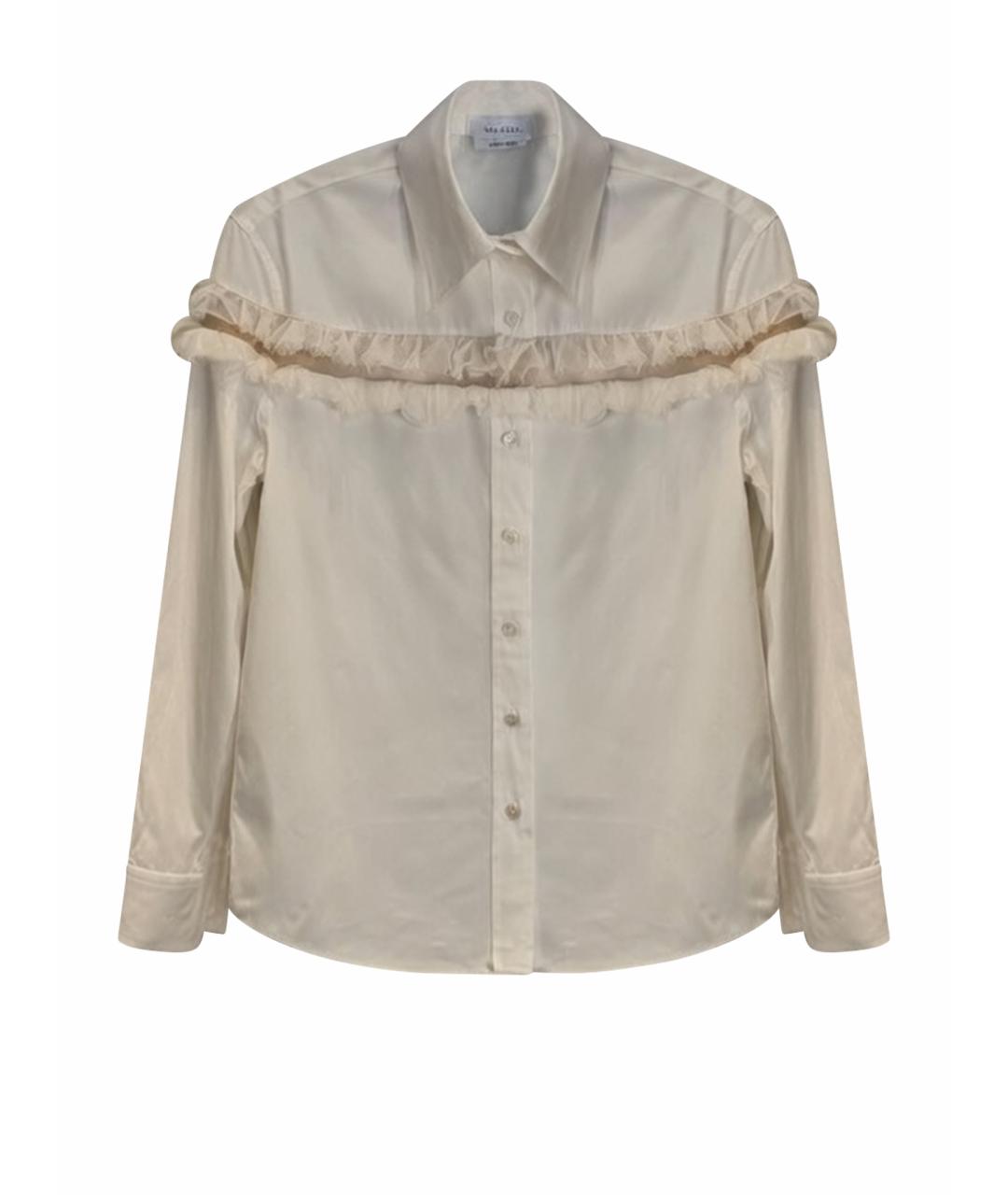 ALEXANDER MCQUEEN Белая хлопковая рубашка, фото 1