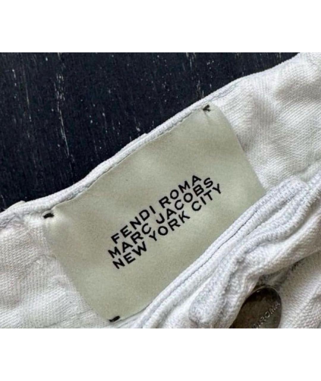 FENDI Белый хлопковый костюм с брюками, фото 3