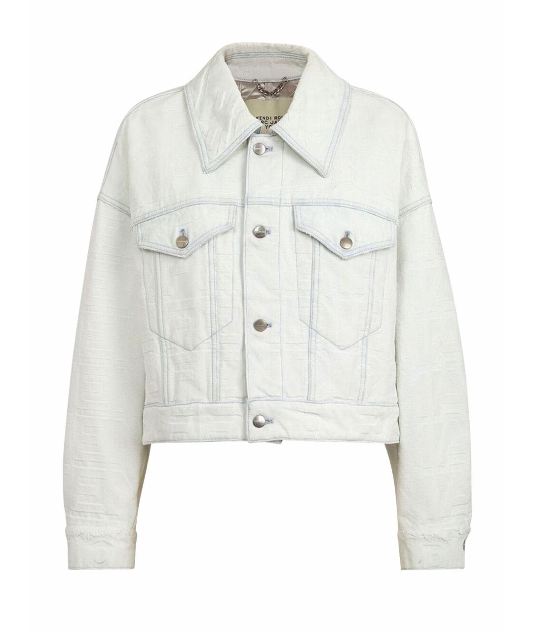 FENDI Белый хлопковый костюм с брюками, фото 1