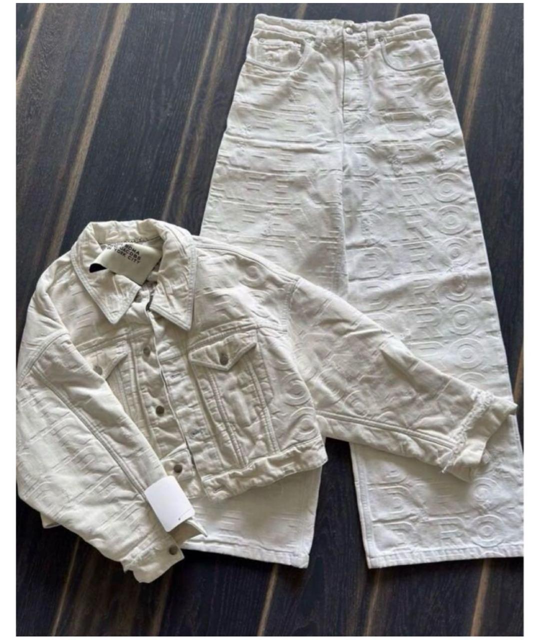 FENDI Белый хлопковый костюм с брюками, фото 4