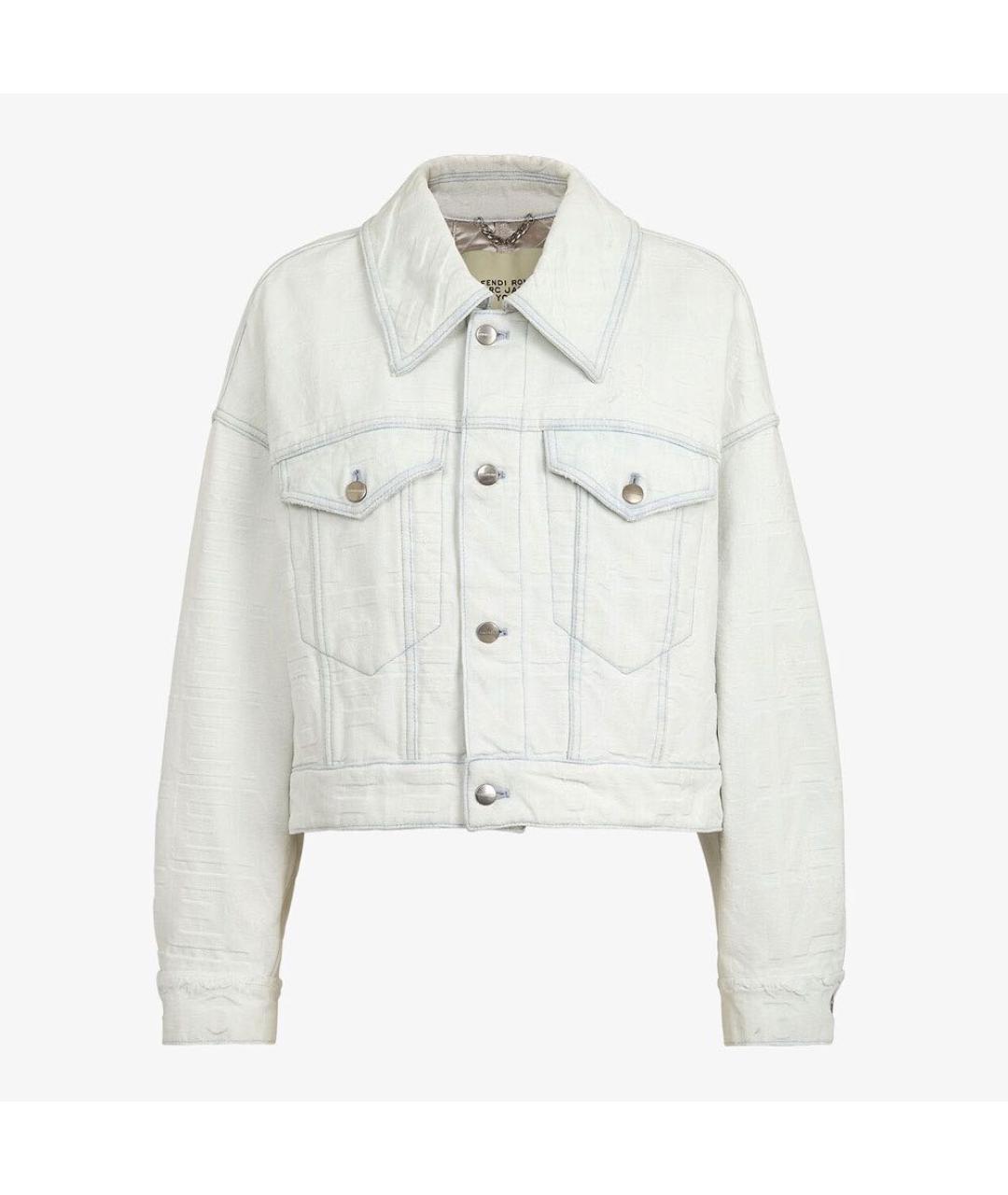 FENDI Белый хлопковый костюм с брюками, фото 9