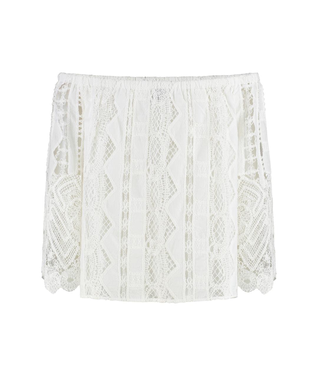 PINKO Белая хлопковая блузы, фото 2