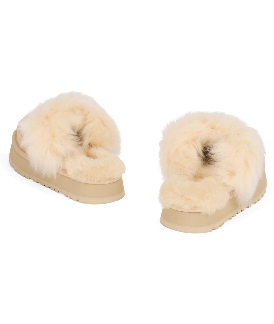 UGG AUSTRALIA Бежевые замшевые ботинки, фото 3