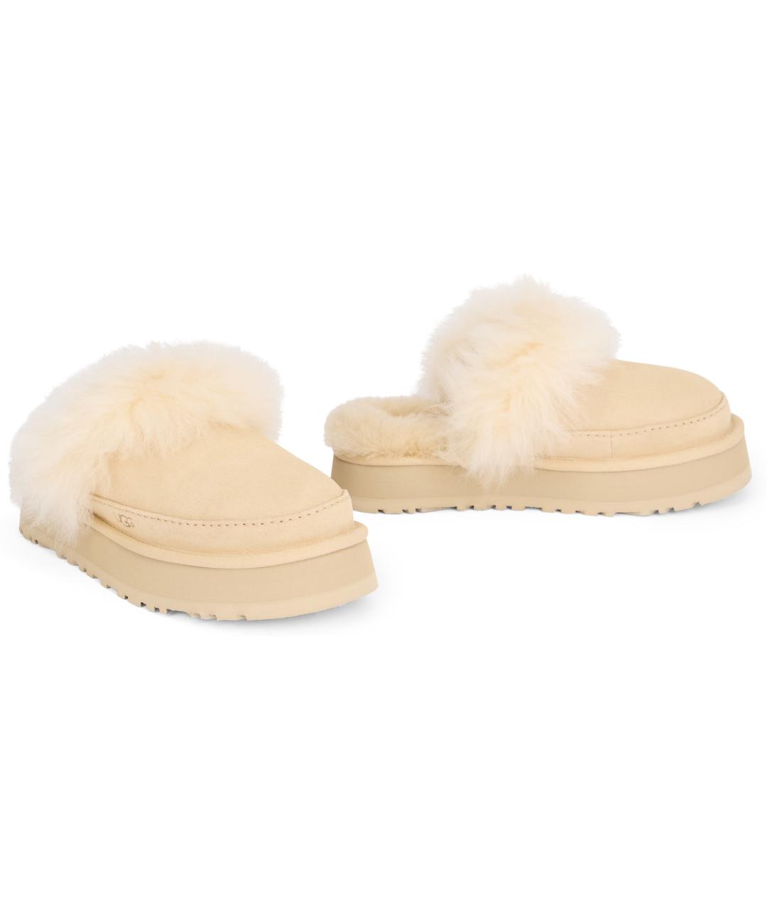 UGG AUSTRALIA Бежевые замшевые ботинки, фото 2