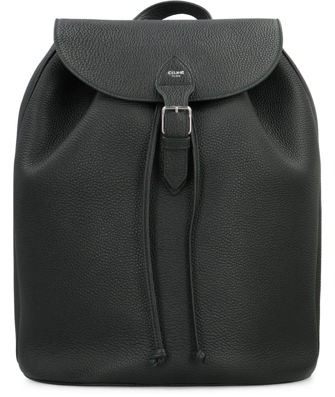 CELINE Черный кожаный рюкзак, фото 2