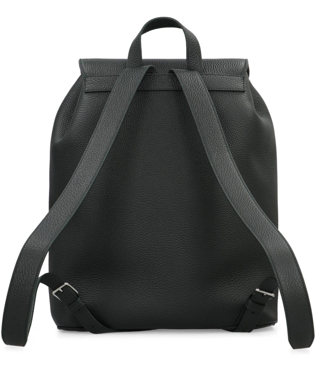 CELINE Черный кожаный рюкзак, фото 4