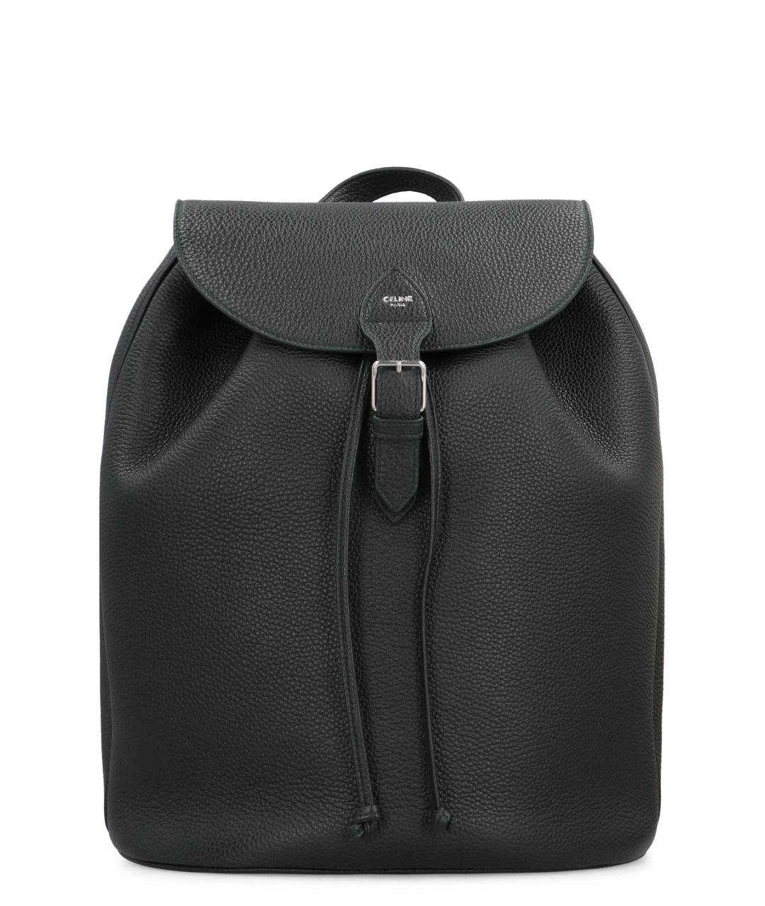 CELINE Черный кожаный рюкзак, фото 1