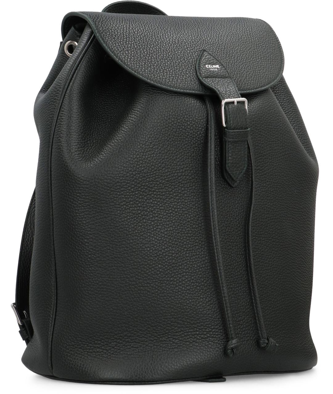 CELINE Черный кожаный рюкзак, фото 3