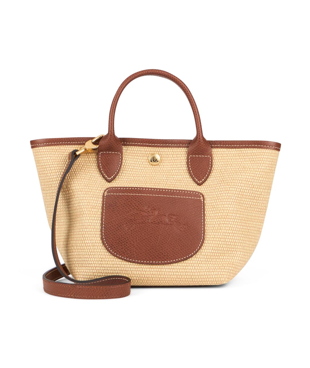 LONGCHAMP Бежевая хлопковая сумка тоут, фото 2