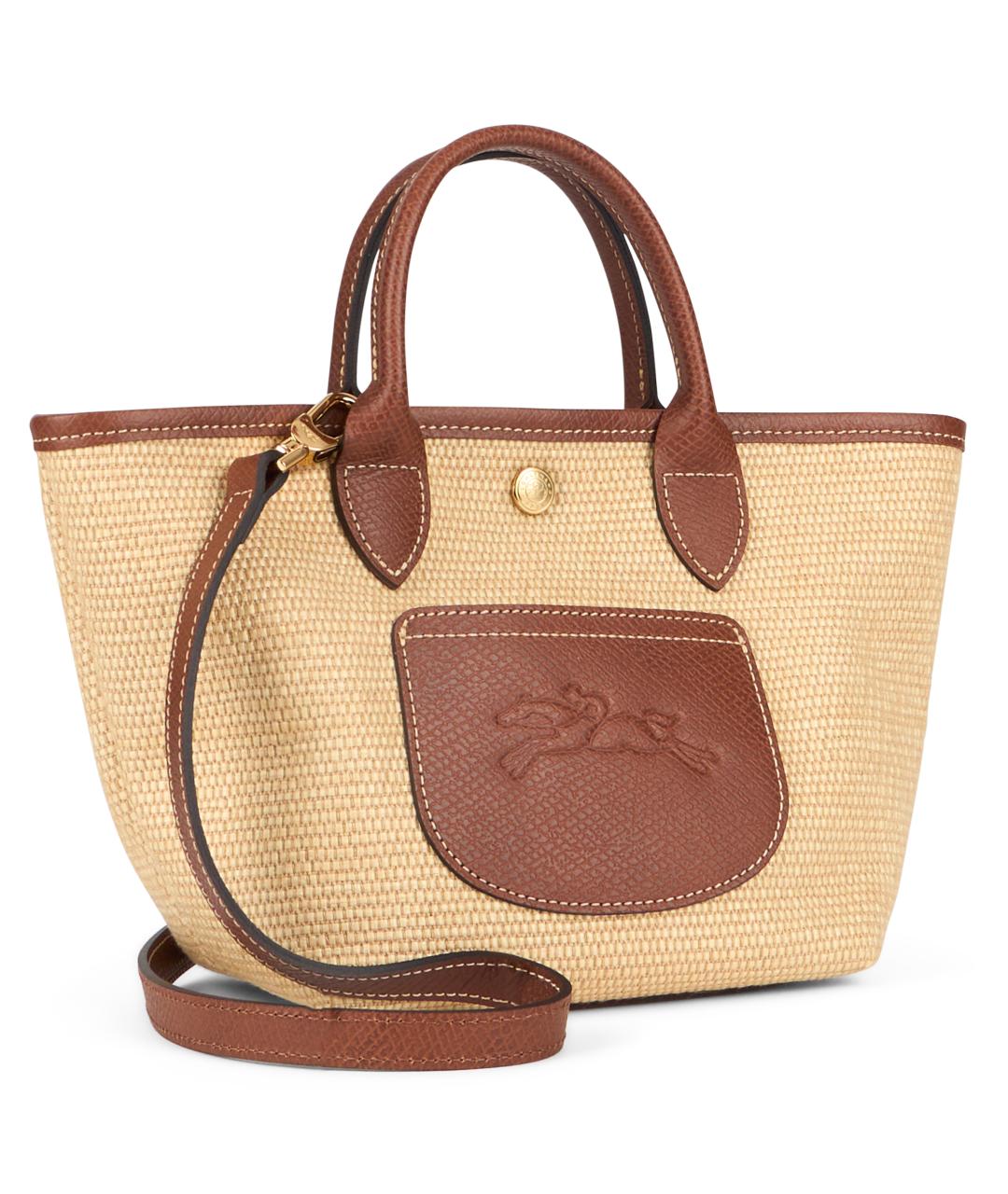 LONGCHAMP Бежевая хлопковая сумка тоут, фото 3