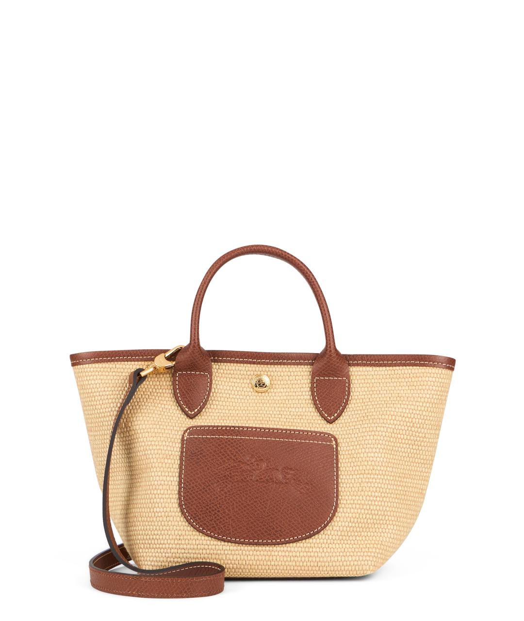 LONGCHAMP Бежевая хлопковая сумка тоут, фото 1