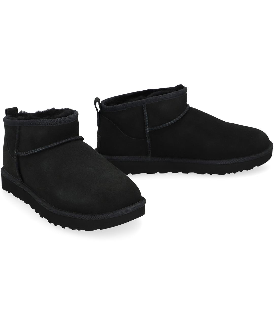 UGG AUSTRALIA Черные замшевые ботинки, фото 3