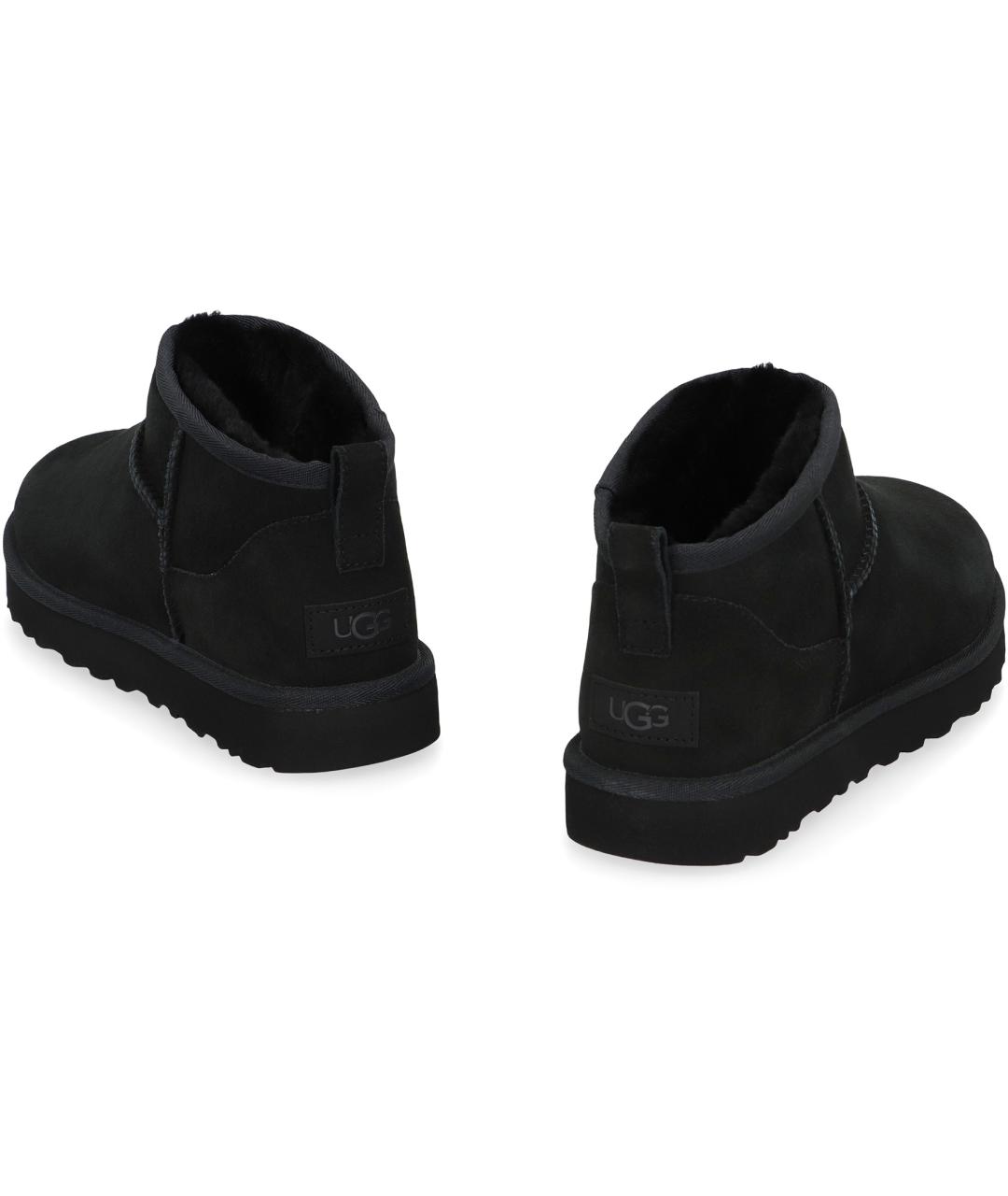 UGG AUSTRALIA Черные замшевые ботинки, фото 4
