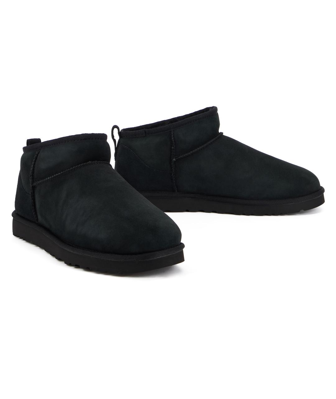 UGG AUSTRALIA Черные низкие ботинки, фото 2
