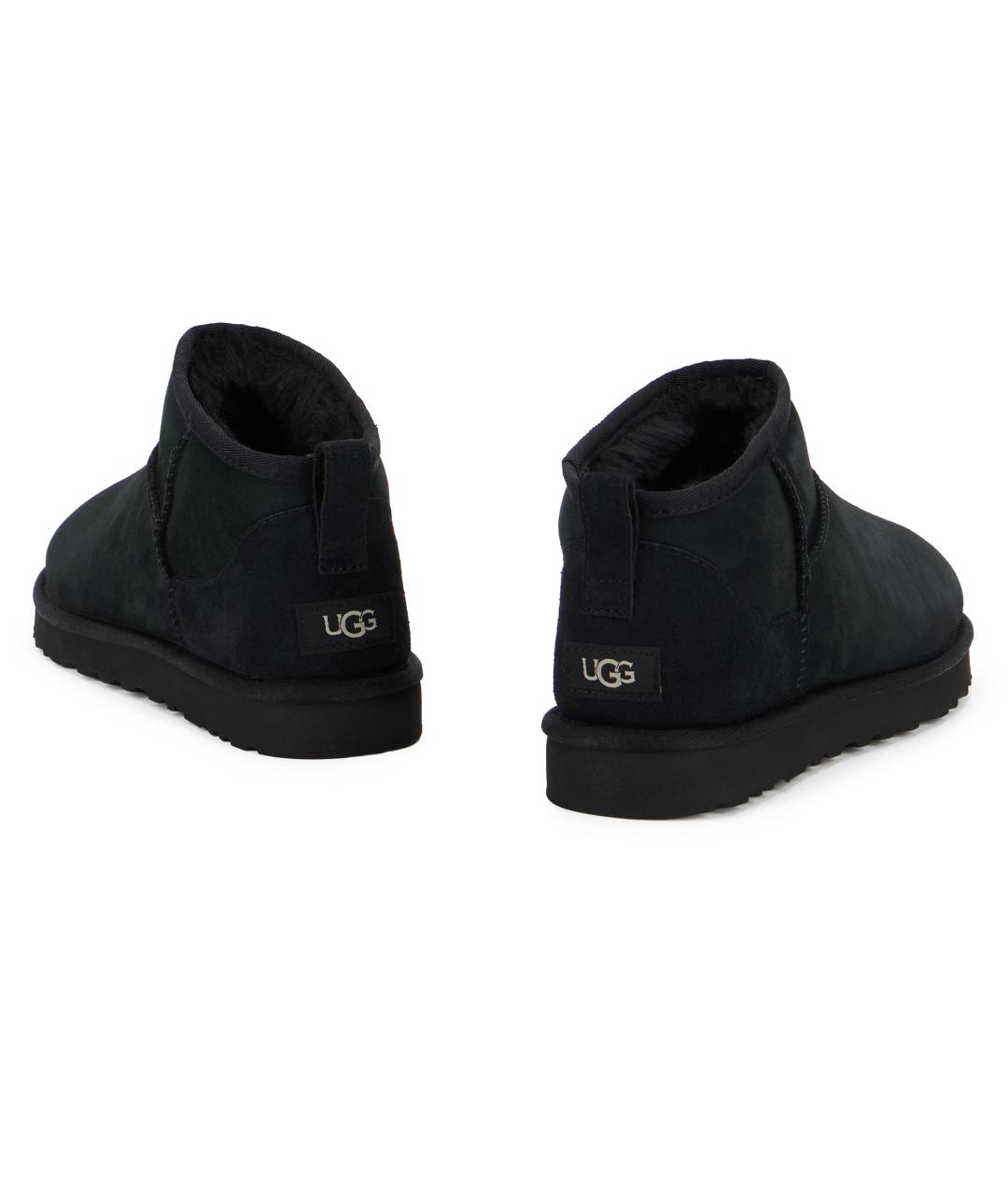 UGG AUSTRALIA Черные низкие ботинки, фото 3