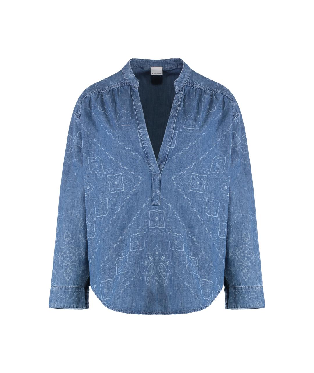 PINKO Синяя хлопковая блузы, фото 1