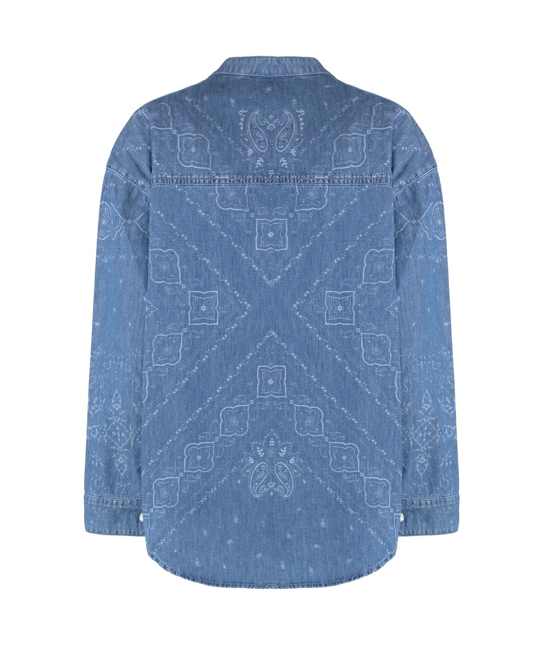 PINKO Синяя хлопковая блузы, фото 2