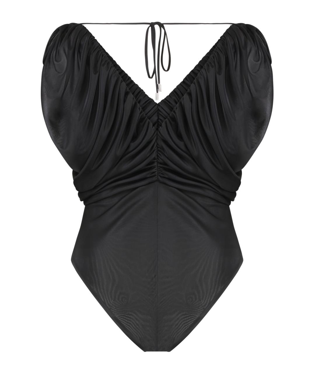 PINKO Черное полиэстеровое боди, фото 2