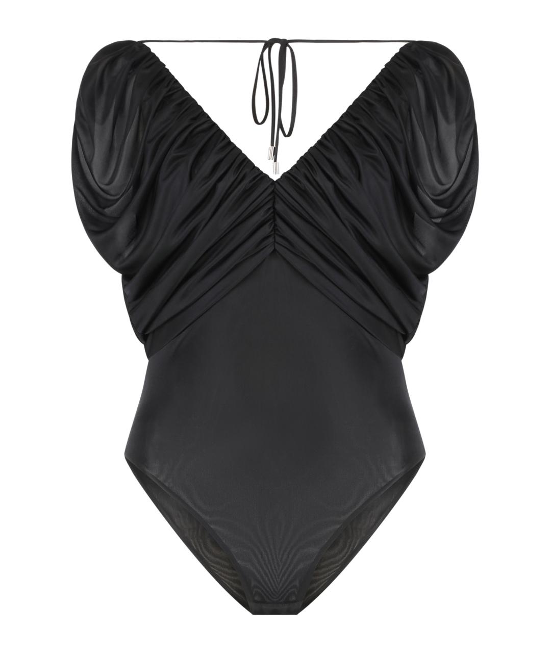 PINKO Черное полиэстеровое боди, фото 1