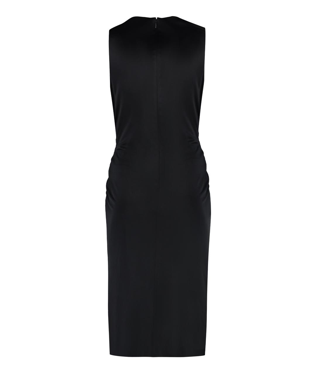 VERSACE Черное вискозное платье, фото 2