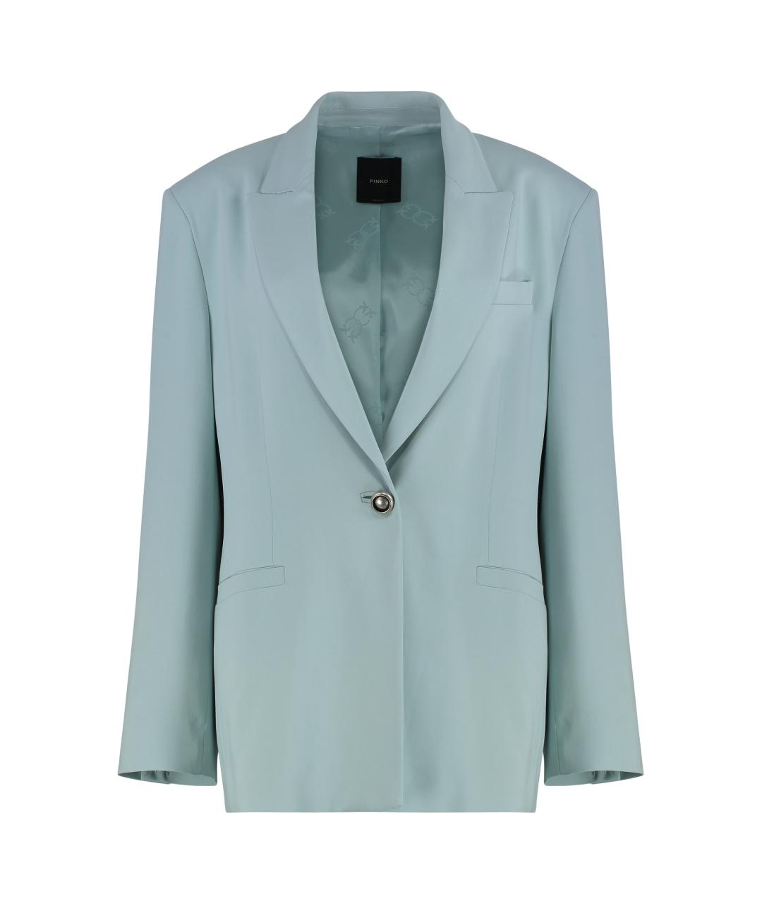 PINKO Голубой вискозный жакет/пиджак, фото 1