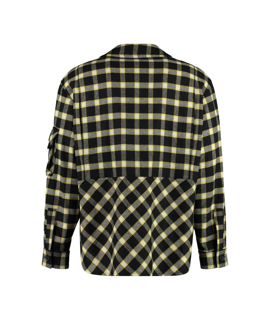 VERSACE Мульти шерстяная кэжуал рубашка, фото 2