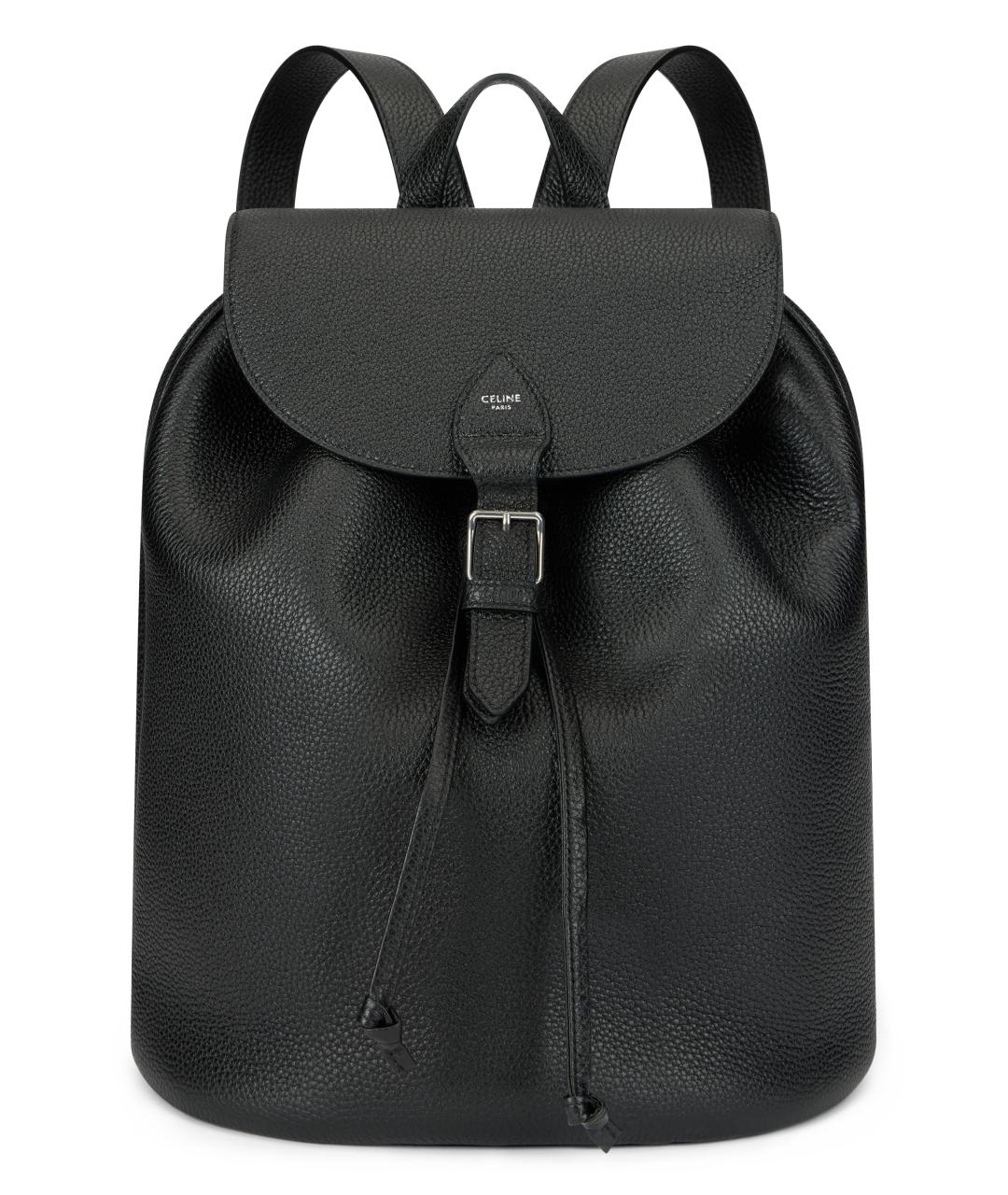 CELINE Черный кожаный рюкзак, фото 1