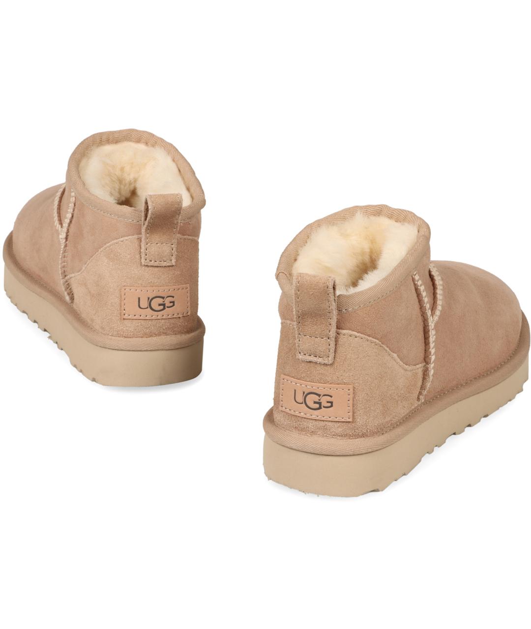 UGG AUSTRALIA Бежевые замшевые ботинки, фото 4