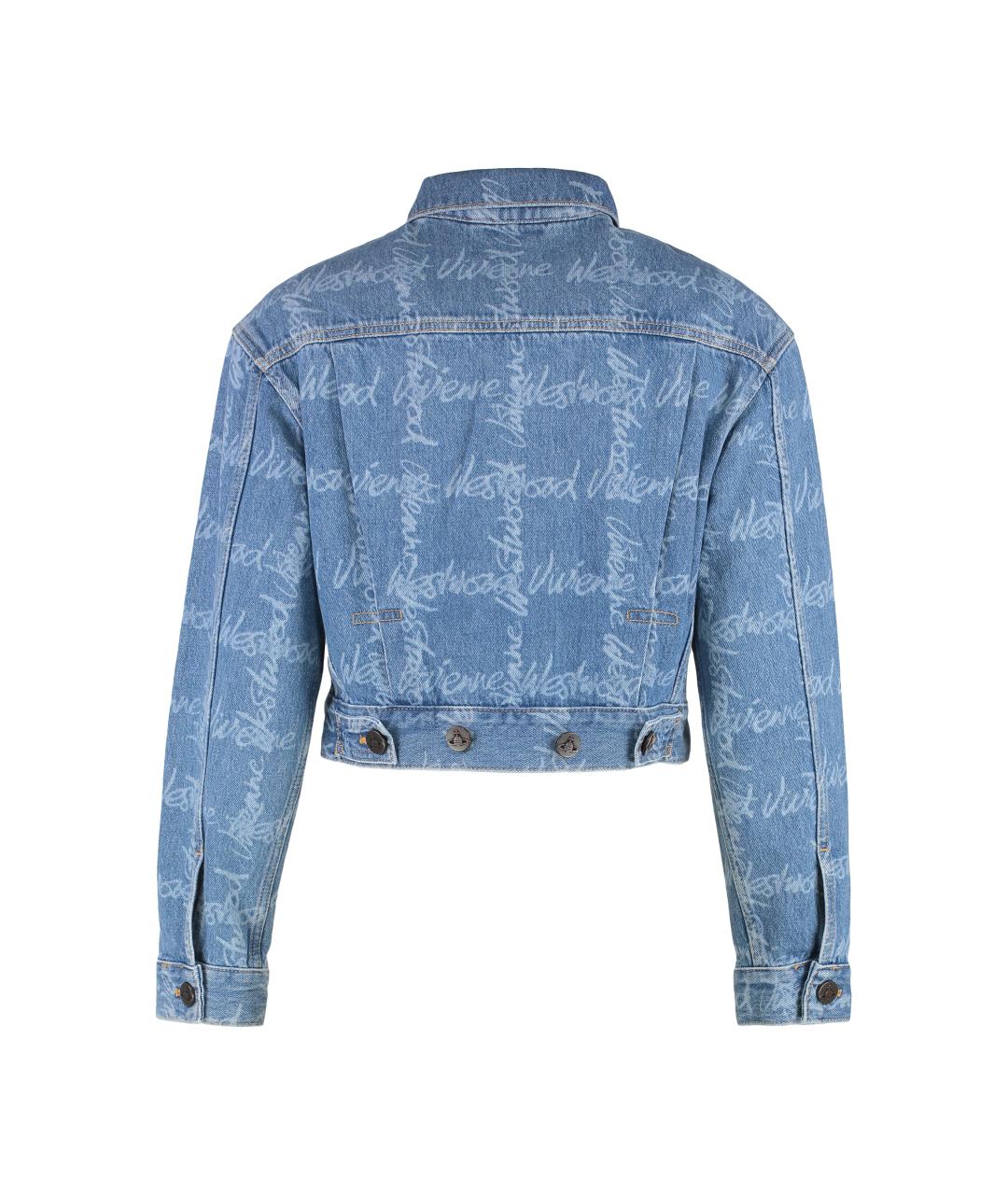 VIVIENNE WESTWOOD Синяя хлопковая куртка, фото 2