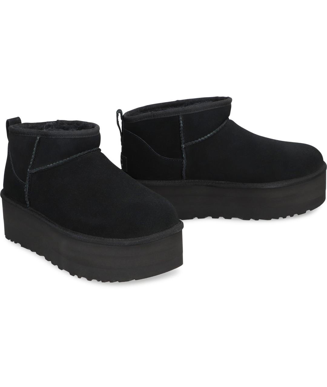 UGG AUSTRALIA Черные замшевые ботинки, фото 3