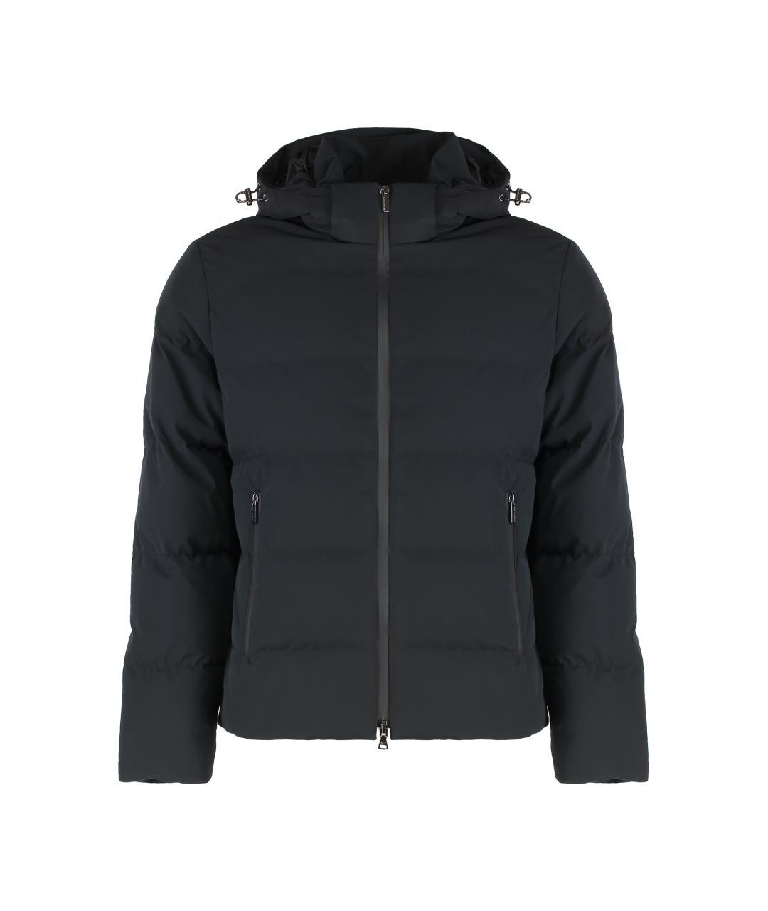 PAUL & SHARK Черный полиэстеровый пуховик, фото 3