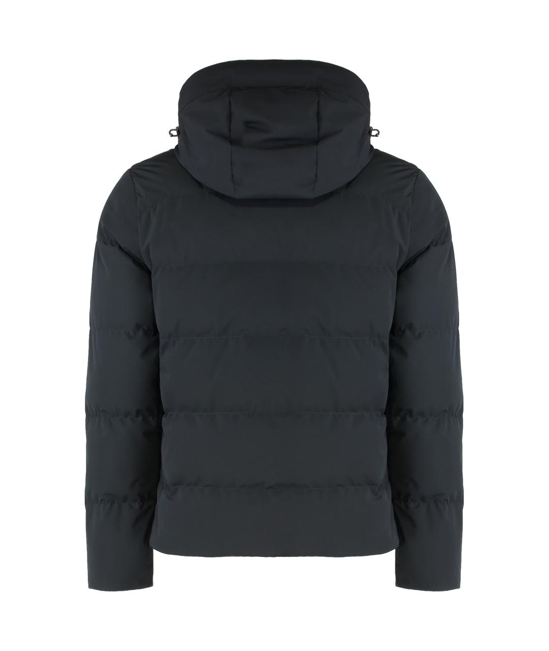 PAUL & SHARK Черный полиэстеровый пуховик, фото 2