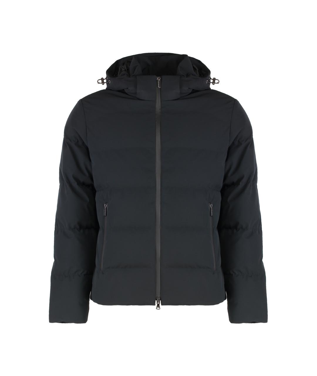 PAUL & SHARK Черный полиэстеровый пуховик, фото 1