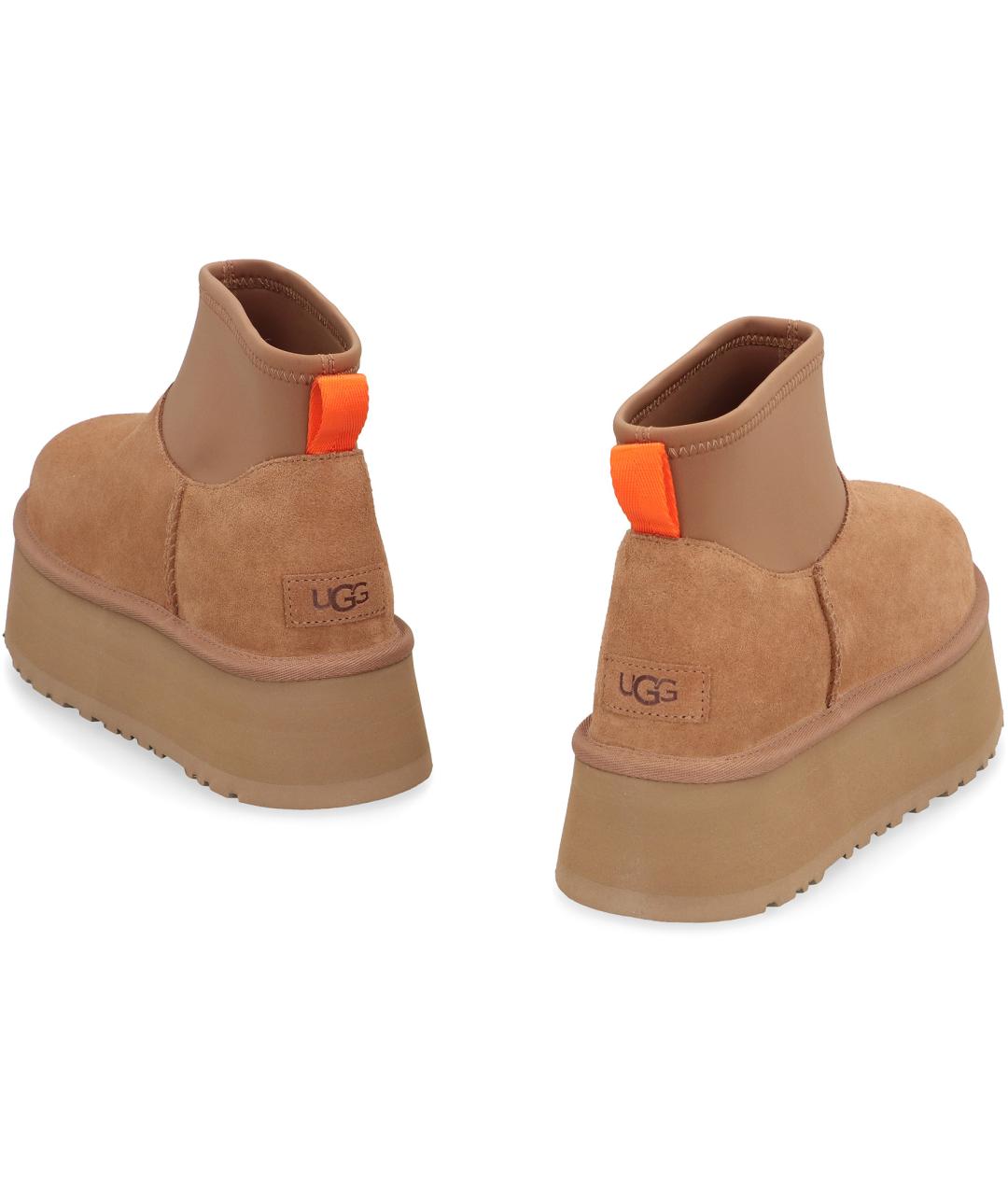 UGG AUSTRALIA Коричневые замшевые ботинки, фото 4