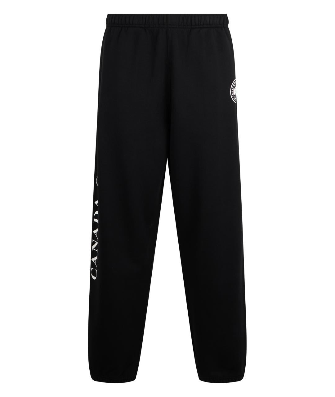 CANADA GOOSE Черные хлопковые повседневные брюки, фото 1