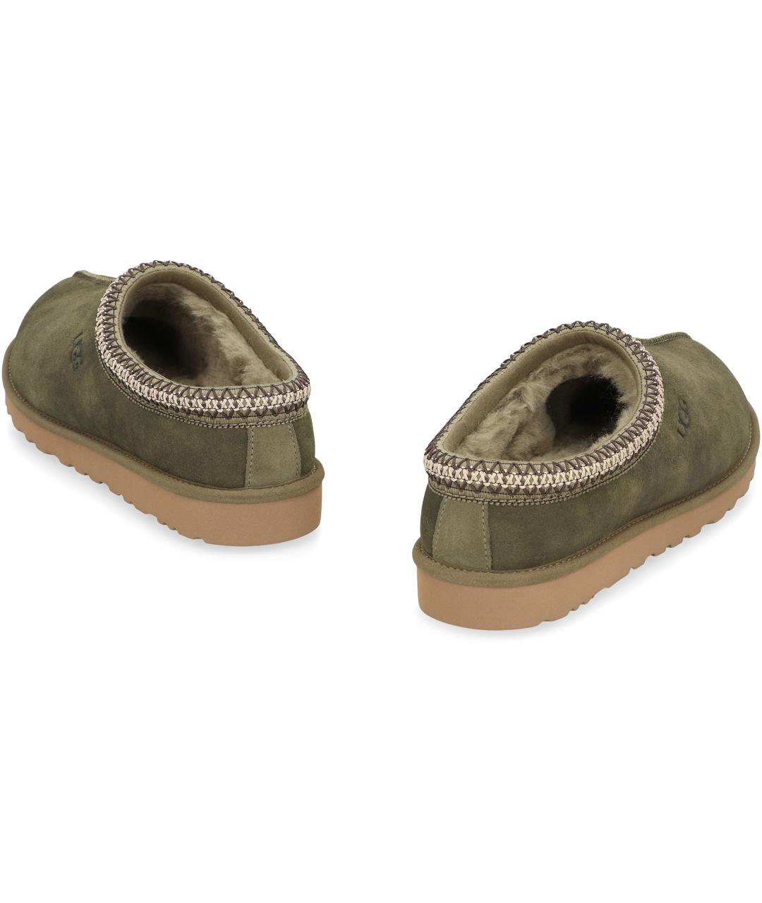 UGG AUSTRALIA Зеленые замшевые низкие ботинки, фото 4