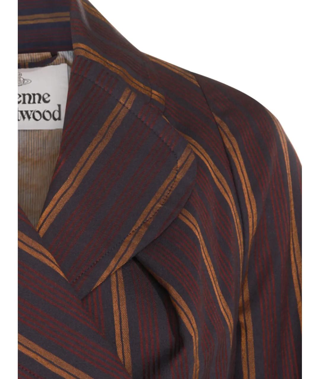 VIVIENNE WESTWOOD Коричневый хлопковый жакет/пиджак, фото 4