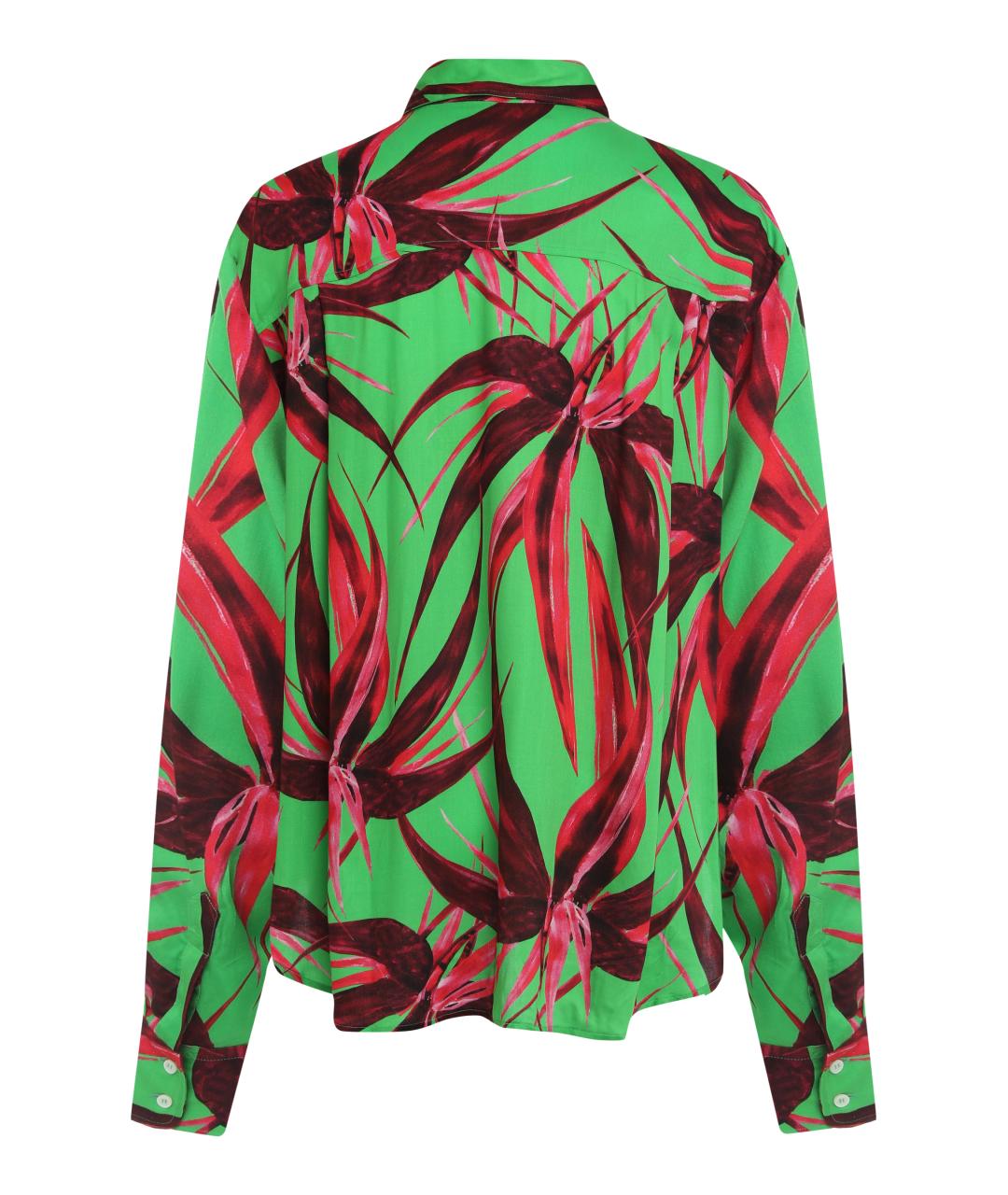 LOUISA BALLOU Зеленая вискозная рубашка, фото 2