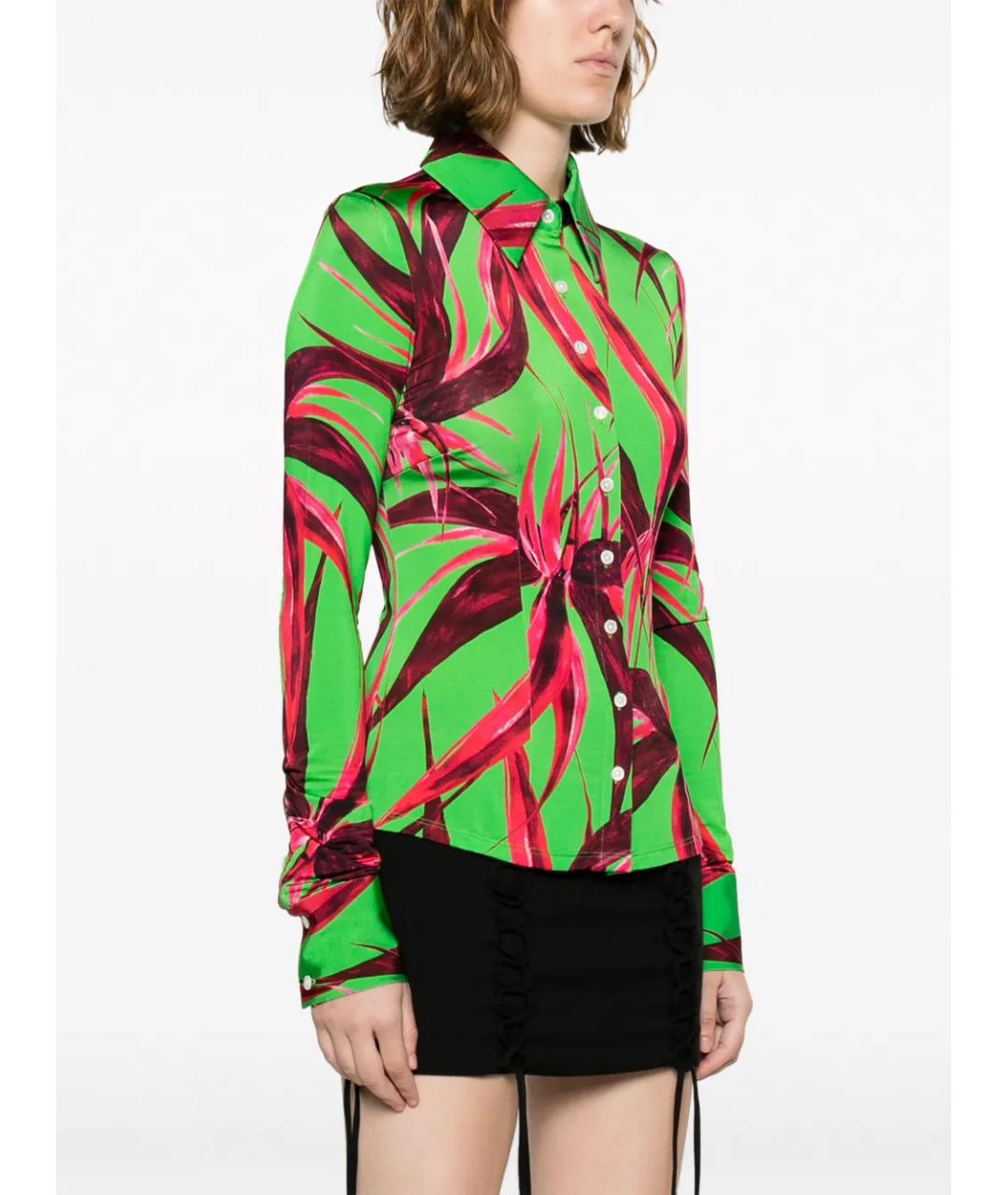 LOUISA BALLOU Зеленая вискозная рубашка, фото 3