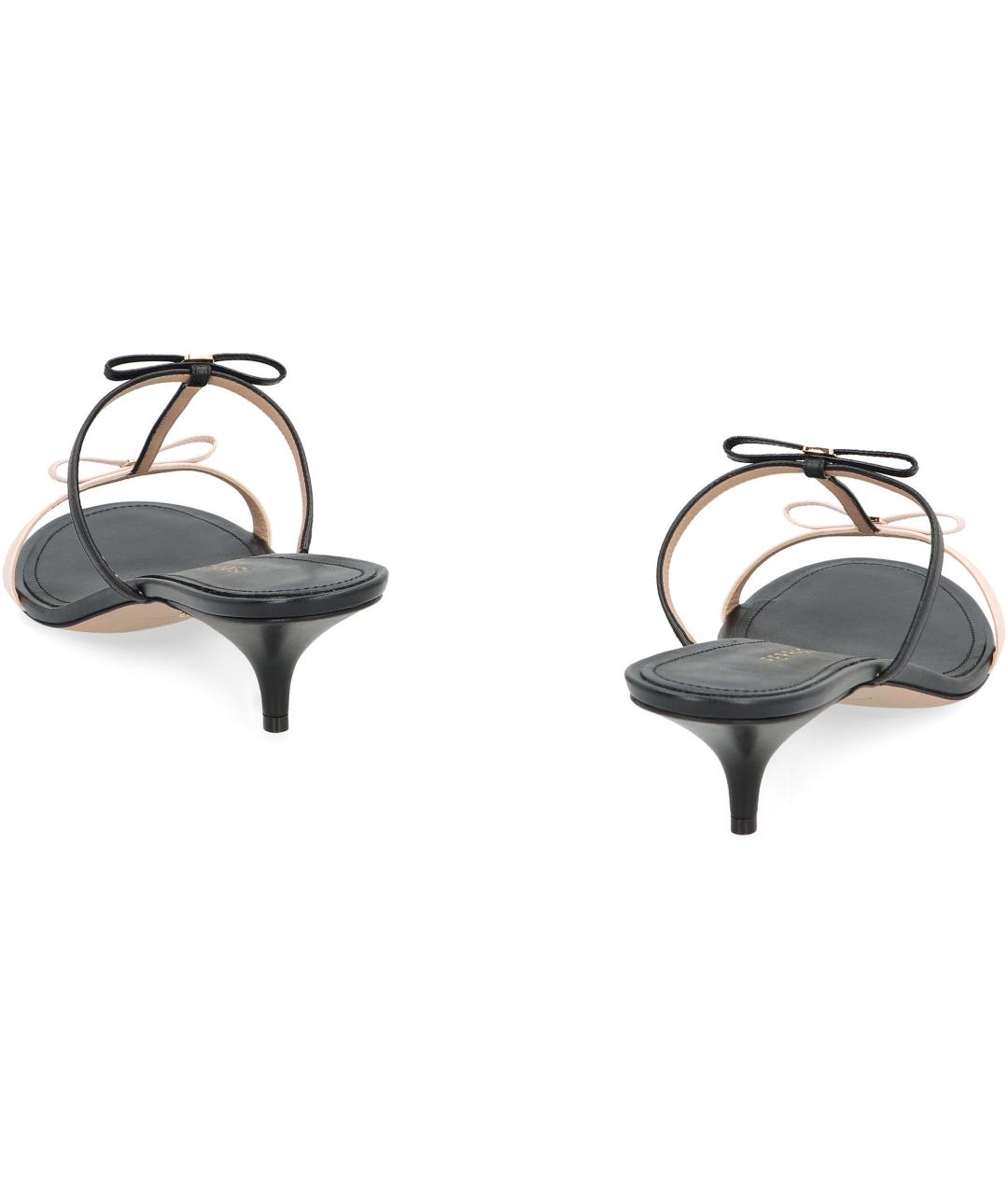 FERRAGAMO Черные кожаные мюли, фото 4