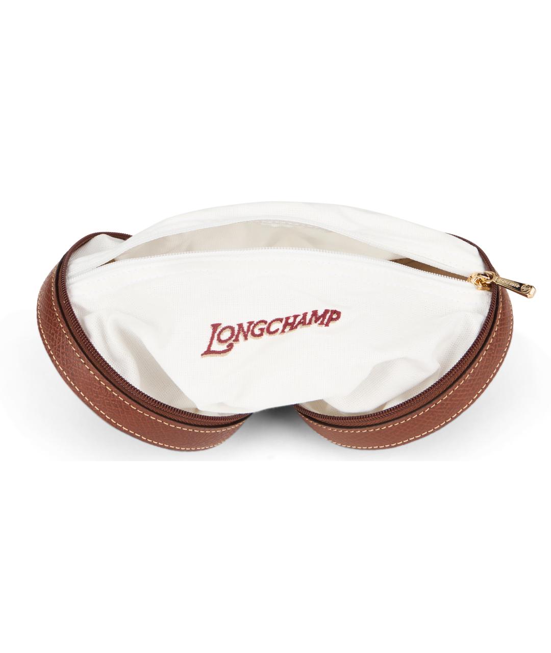 LONGCHAMP Бежевая кожаная сумка через плечо, фото 4