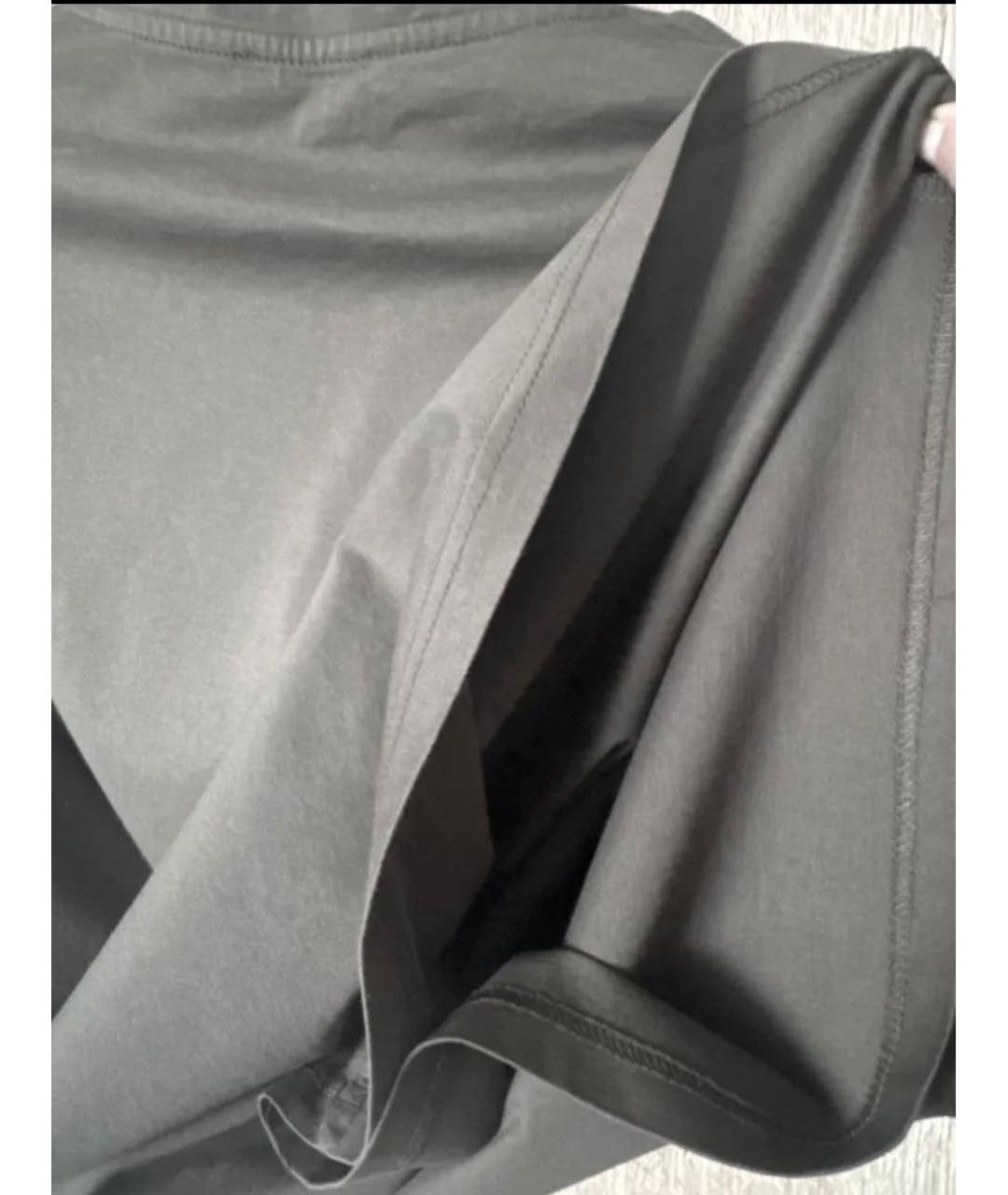 BALMAIN Антрацитовая хлопковая футболка, фото 4