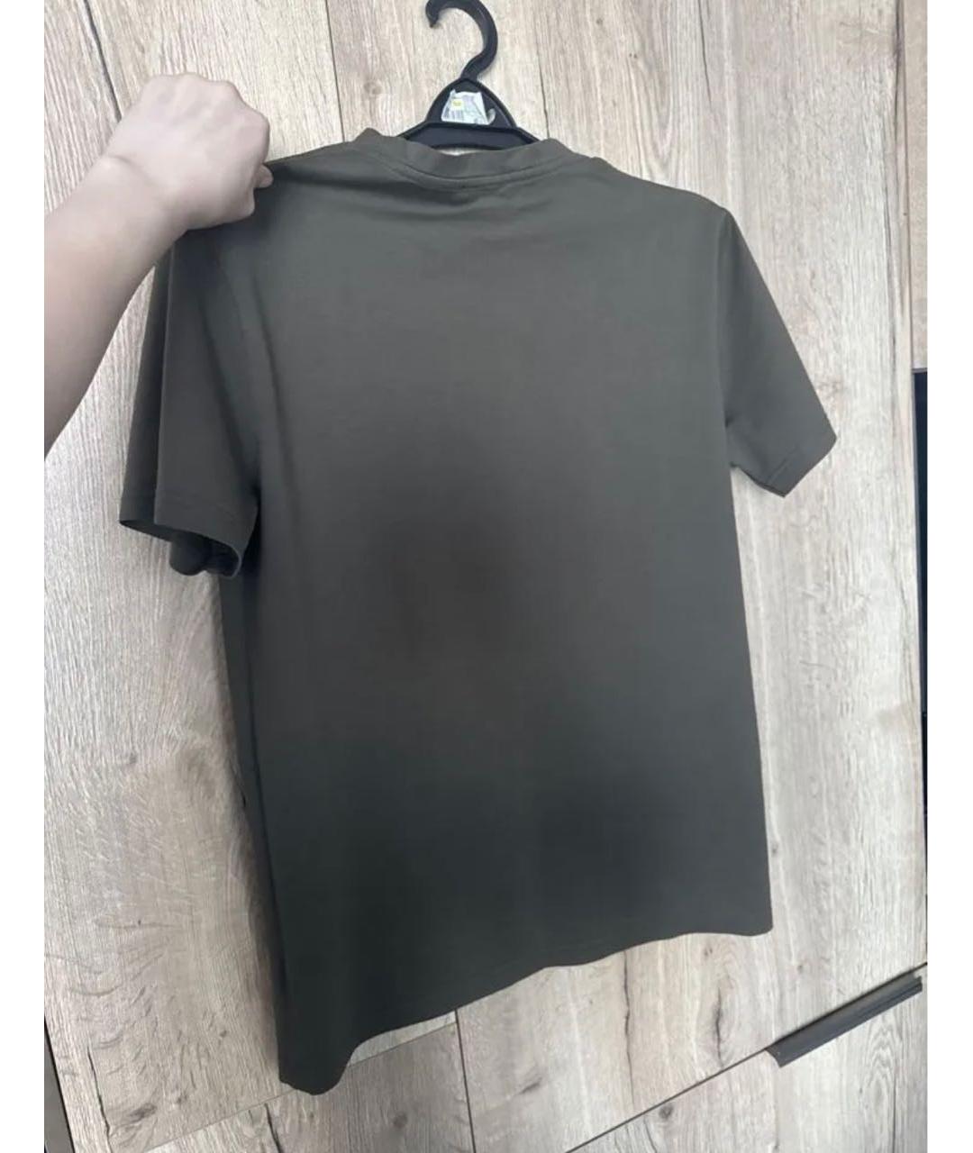 BALMAIN Антрацитовая хлопковая футболка, фото 2