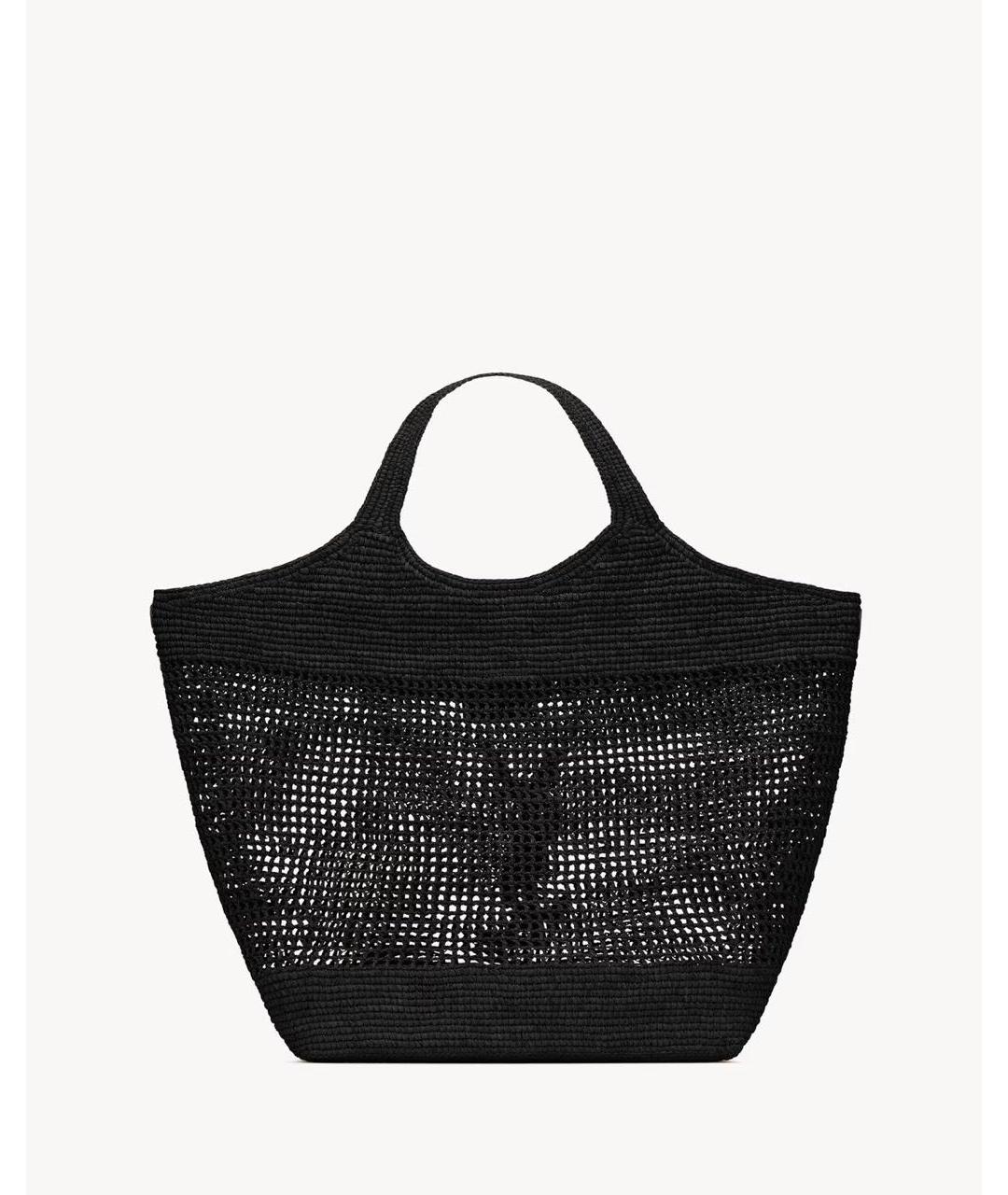 SAINT LAURENT Черная пелетеная сумка через плечо, фото 6