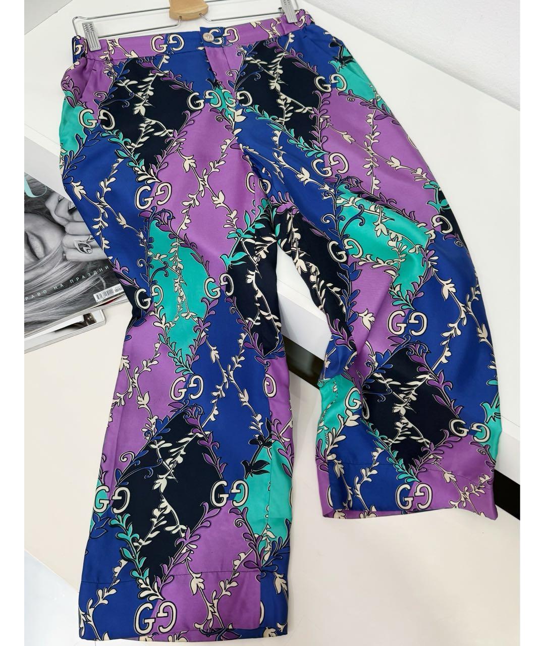 GUCCI Шелковые брюки широкие, фото 2