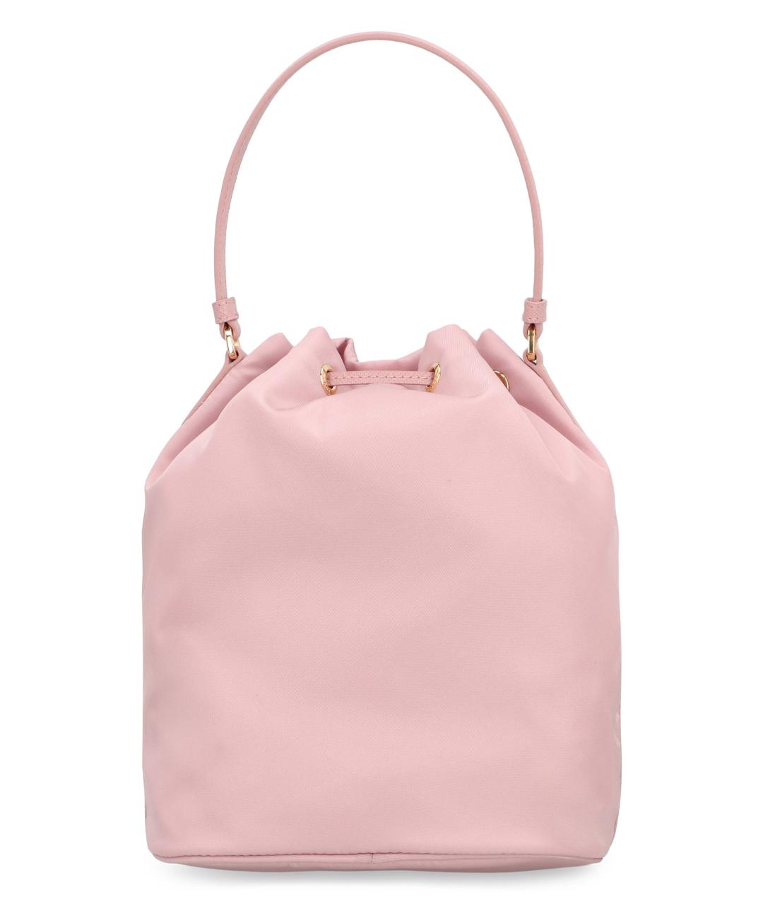 PRADA Розовая синтетическая сумка с короткими ручками, фото 3