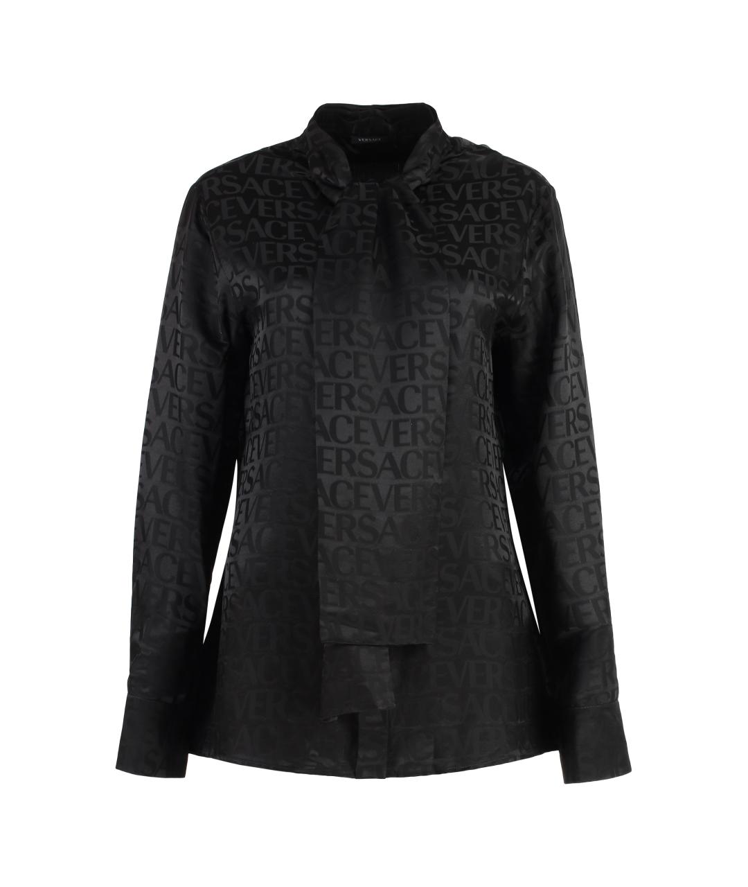 VERSACE Черная вискозная блузы, фото 1