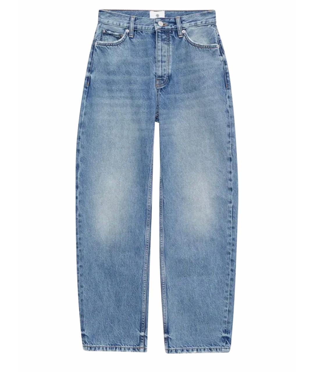 ANINE BING Синие хлопковые прямые джинсы, фото 1